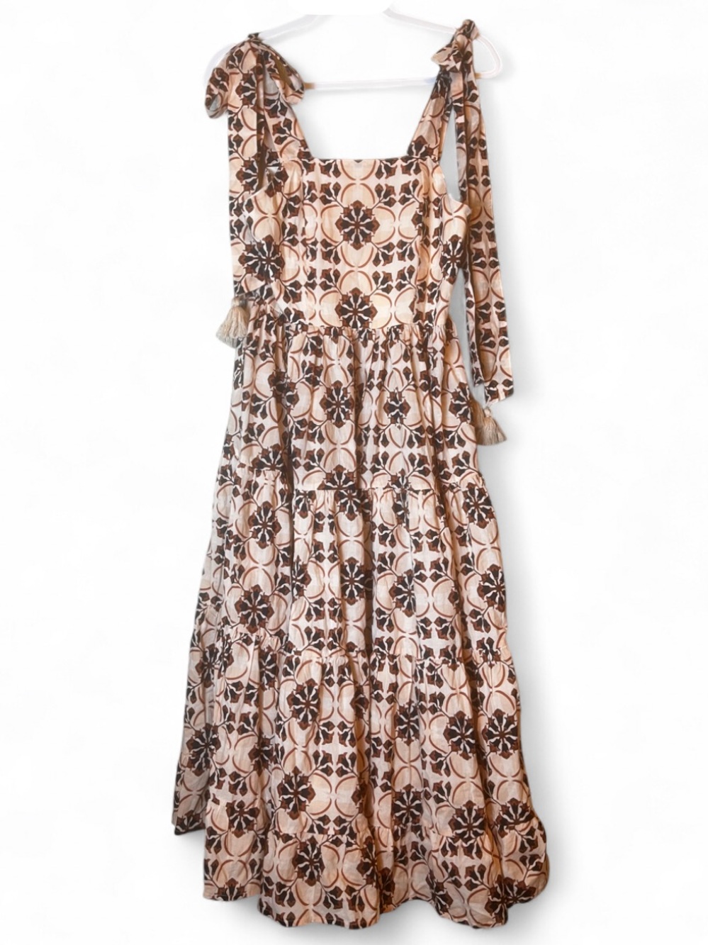 NWT Mille Daphne Sundress Maxi Dress in Sayulita Pink Print Size S